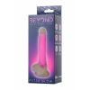 VipMarketim Beyond Peter Glow Gece Parlayan Dildo, Silikon, Şeffaf, 22 cm