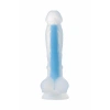 VipMarketim Beyond Steve Glow Gece Parlayan Dildo, Silikon, Şeffaf, 20 Cm