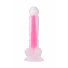 VipMarketim Beyond Yapay penis, karanlıkta parlayan,  James Glow, Silikon, transparan, 18 cm