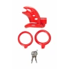 VipMarketim Black&red Erkek Sadakat Kemeri, Abs Plastik, Kırmızı, 10 Cm
