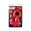 VipMarketim Black&Red  erkek sadakat kemeri, ABS plastik, kırmızı, 10 cm