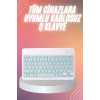 VipMarketim Bluetooh Wıreless Keyboard Siyah Q Klavye İOS Ipad Android Windows Uyumlu