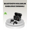 VipMarketim Bluetooth 5.3 ANC Kablosuz Kulaklık – Dokunmatik Kontrol Dijital Ekran ve Uzun Pil Ömrü