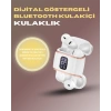 VipMarketim Bluetooth 5.3 Kulaklık – 4 Adet Çift Kulaklıklı Dijital Göstergeli ANC + ENC
