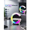 VipMarketim Bluetooth Hoparlör 15W Kablosuz Hızlı Şarj LED Gece Lambası
