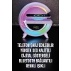VipMarketim Bluetooth Hoparlör 15W Kablosuz Hızlı Şarj LED Gece Lambası