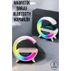 VipMarketim Bluetooth Hoparlör 15W Kablosuz Hızlı Şarj LED Gece Lambası