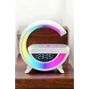VipMarketim Bluetooth Hoparlör 15W Kablosuz Hızlı Şarj LED Gece Lambası