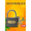 VipMarketim Çelik Asma Kilit 50 MM 3 anahtarlı Sonax Design