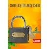 VipMarketim Çelik Asma Kilit 60 MM 3 anahtarlı Sonax Design