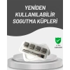 VipMarketim Çevre Dostu Metal Buz Küpü ve Kullanışlı Klips Seti