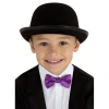 VipMarketim Charlie Chaplin Stil Çocuk Şapkası – Siyah Melon Parti Şapkası