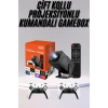 VipMarketim Çift Kollu Game Box Projeksiyon Cihazı Kumandalı Android Tv Dahili Hoparlör