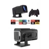 VipMarketim Çift Kollu Projeksiyon Taşınabilir Game Projektör Full Hd 1080P 4k Projeksiyon Gamepad
