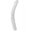 VipMarketim Çift Taraflı Şeffaf Realistik Dildo – Esnek Jelly Malzeme, 44,5 Cm