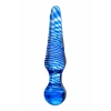 VipMarketim Çift taraflı yapay penis Sexus Glass, cam, mavi, 17 cm