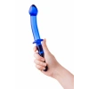 VipMarketim Çift taraflı yapay penis Sexus Glass, cam, mavi, 25 cm
