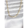 VipMarketim CM 14K Gold Renk Arpa Model 45 cm Kadın Kolye 5886
