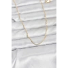 VipMarketim CM 14K Gold Renk Burgu Model 60 cm Kadın Kolye 5886