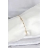 VipMarketim CM 14K Gold Renk Damla Topçuk Model Kadın Bileklik 5886