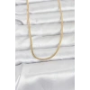 VipMarketim CM 14K Gold Renk Dolgun Zincir Model 60 cm Kadın Kolye 5886