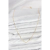 VipMarketim CM 14K Gold Renk Ezme Pul Model 60 cm Kadın Kolye 5886