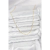 VipMarketim CM 14K Gold Renk Ezme Zincir Model 60 cm Kadın Kolye 5886