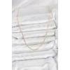 VipMarketim CM 14K Gold Renk Pirinç Lazer Model 60 cm Kadın Kolye 5886