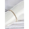 VipMarketim CM 14K Gold Renk Yassı Yılan Zincir Model Kadın Bileklik 5886