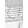 VipMarketim CM 14K Gold Renk Yassı Zincir Model 45 cm Kadın Kolye 5886