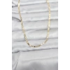 VipMarketim CM 14K Gold Renk Zincir Model 60 cm Kadın Kolye 5886