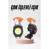 VipMarketim Çok İşlevli Acil Durum Işığı USB Şarjlı Cep Feneri 7 Farklı Mod