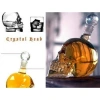 VipMarketim Crystal Head Kuru Kafa Cam Şişe 350 ml