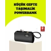 VipMarketim Dahili Type-C Konektörlü Mini 2000mAh Powerbank