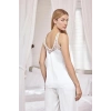 Vipmarketim Dantelli Ve Dekolteli Saten Pijama Takımı