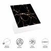 VipMarketim DecoHandy Yapışkanlı Pvc Yer Karosu 30x30cm 4Lü Paket - Black Edition 0,36m2