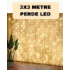 VipMarketim Dekoratif 3x3 LED Perde Işık Şelale Tasarım Enerji Tasarruflu