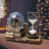 VipMarketim Dekoratif Kar Küresi ve Kum Saati Gold