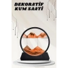 VipMarketim Dekoratif Kum Sulu Kum Saati Yuvarlak Şık Kum Tablosu Kum Saati Şeklinde Kum Tablo