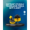 VipMarketim Derinlemesine Temizlik İçin Dayanıklı Kıllı Matkap Fırçası Başlığı