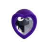 VipMarketim Diamond Heart Anal Plug Mor 8 cm