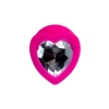 VipMarketim Diamond Heart Anal Plug Pembe 8 cm