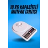 VipMarketim Dijital Hassas 10 Kg Mutfak terazisi tartısı LCD Ekran Mutfak Tartısı