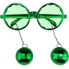 VipMarketim Disko Toplu Küpeli Parti Gözlüğü Yeşil Renk