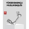 VipMarketim Döner Musluk Başlığı Çok Açılı Robotik Kol Su Tasarruflu