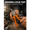 VipMarketim Dövme Çelik Pense Ergonomik Kaymaz Saplı El Aleti