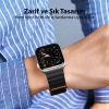 VipMarketim DUX DUCIS Apple Watch 38/40/41MM için Manyetik Zincir Versiyon PU Deri Kayış Kordon-(5775)
