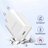VipMarketim DUX DUCIS C50 PD 20W Hızlı Şarj Aleti 20W USB-C Güç Adaptörü-(5775)