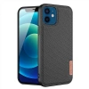 VipMarketim Dux Ducis Fino Serisi iPhone 12 -12 Pro 6.1inç Kılıf Premium Dokuma Silikon Kılıf-(5775)