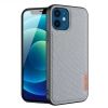 VipMarketim Dux Ducis Fino Serisi iPhone 12 -12 Pro 6.1inç Kılıf Premium Dokuma Silikon Kılıf-(5775)